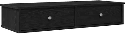 Obrázek produktu pro Nástěnná police se zásuvkami černá 100x37,5x19 cm kompozit