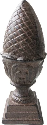Produktbild von Dehner Dekofigur Pinienzapfen, Ø 8.8 cm, Höhe 22 cm, Gusseisen, braun