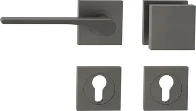 Produktbild von Griffwerk Wechselgarnitur LEAF LIGHT SIEGER DESIGN eckig - DIN Links Kaschmirgrau