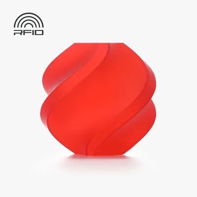 Produktbild von Bambu Lab PLA Translucent Filament mit Spule 1kg Rot (13210)