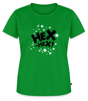 Produktbild von Spreadshirt Bibi Blocksberg Hexspruch Hex Hex Mit Sternen Frauen Premium T-Shirt, 5XL, Grün