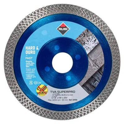 Produktbild von Rubi Super Pro Diamanttrennscheibe Turbo Viper TVA 125 für harte Materialien