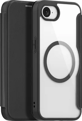 Produktbild von iPhone 16e / 17e Hülle - Dux Ducis Skin X Pro Series Klapphülle - MagSafe Compatible - Schwarz