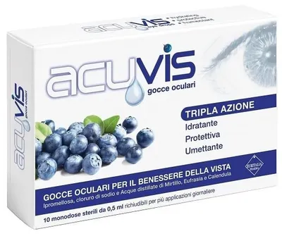 Produktbild von AUGENTROPFEN ACUVIS 10 FLAKÖNCHEN, je 0,5 ml