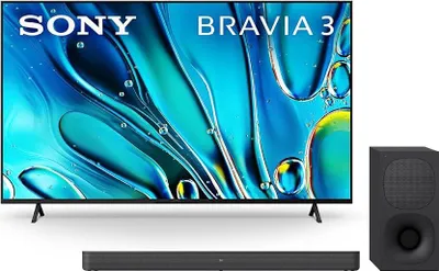Obrázek produktu pro Sony BRAVIA 3 K65S39B.CEI, 165,1 cm (65"), 3840 x 2160 px, LED, Smart TV, Wi-Fi, Černá