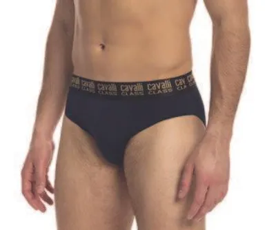 A man wearing black briefs.