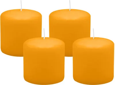 Produktbild von 4er Set Adventskranzkerzen Honig Ø 60 x 80 mm