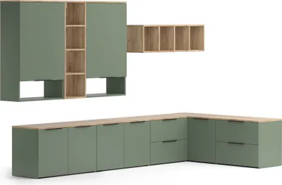 Produktbild von Wohnwand Vicco Wido Grün 9 Teile, Model 57458