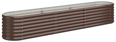 Produktbild von vidaXL Hochbeet Verzinkter Stahl 224x40x36 cm Braun