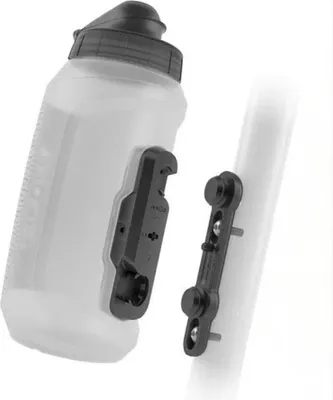 Produktbild von Fidlock Trinkflaschen Set TWIST compact inkl. bike base transparent weiß 0,75 L