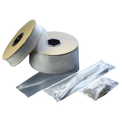 Produktbild von 1x Schlauchfolie  300mm breit  25my dünn transparent 500 lfm.