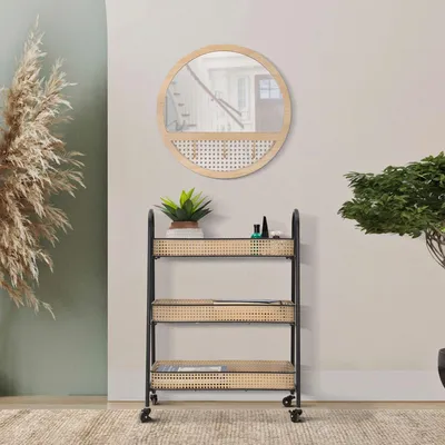 Immagine prodotto di Fapaga - Carrello, 60x30x80h cm Marrone, 3 Ripiani