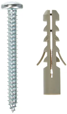 Zdjęcie produktu dla Brinox Duży ogranicznik do drzwi z śrubą, biały, 5 x 3,7 x 3,7 cm