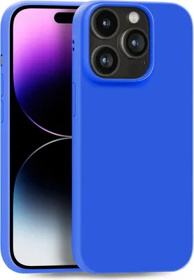Produktbild von Hülle für Apple iPhone 14 Pro - Handyhülle Cover aus Silikon in Blau