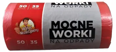 Zdjęcie produktu dla Worki na śmieci HDPE 35 litrów 50 sztuk