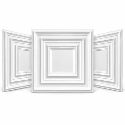 Produktbild von Kunststoff 3D Wandpaneele Wanddeko Wandverkleidung Deckenpaneele Platten Paneele Wandtattoos PVC (0,25qm)