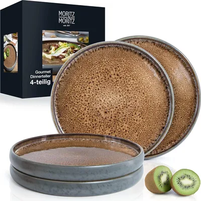 Produktbild von Porzellan Teller Set aus 4 - 26 cm - Geschirrspülergeeignet
