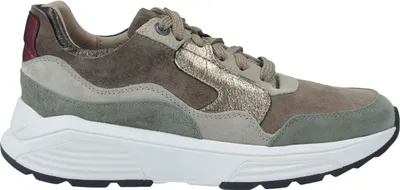 Produktbild von Xsensible Golden Gate Lady Schnürschuh Stretch-Leder Taupe Combi, bequem - Damenschuhe Bequeme Schnürschuhe, Mehrfarbig, leder (stretchleder)