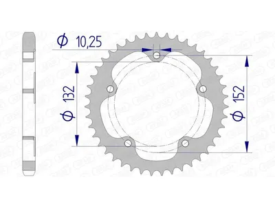 Imagen del producto de Piñón AFAM de aluminio estándar - 525