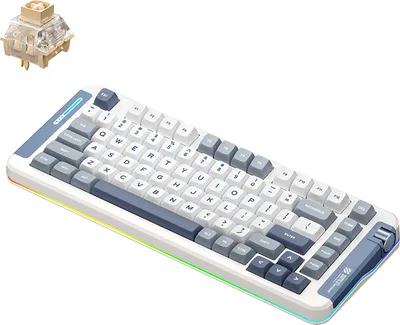 Obrázek produktu pro MCHOSE X75 Mechanická klávesnice 2,4 GHz/BT Kabelové připojení 3režimová konstrukce podložky Plnoformátová klávesnice