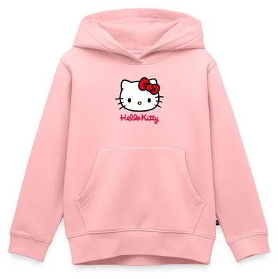 Produktbild von Spreadshirt Hello Kitty Klassisch Mit Schriftzug Kinder Premium Hoodie, 98/104 (2 Jahre), Rosa