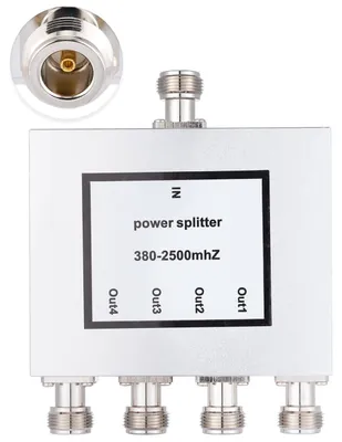 Image de Connecteur femelle 4 voies, diviseur de signal 50 ohms, diviseur de puissance