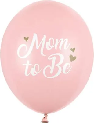 Zdjęcie produktu dla Balony lateksowe Mom to be, pastelowy różowy 30cm, 50 sztuk