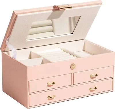 Produktbild von Schmuckkoffer mit Aufbewahrungsfächern - klassisches Design