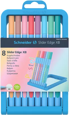 Image de Schneider Slider Edge Stylo à bille pastel Boîte de 8 stylos