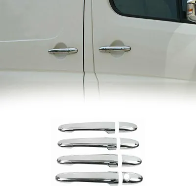 Image de Couverture de poignée de porte pour Mercedes Sprinter 2006-2018 Acier Inox 8Pcs