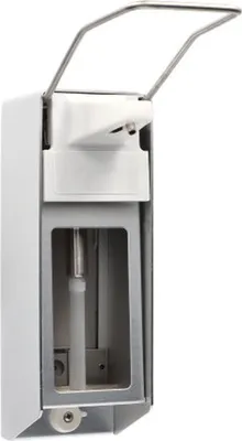 Produktbild von Desinfektionsspender Alu 500 ml Euronorm -Alufrontplatte - LH - Edelstahlpumpe