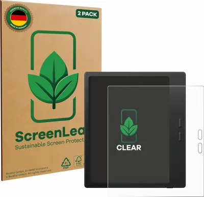 Produktbild von 2x ScreenLeaf Schutzfolie für Boox Go Color 7 Gen II nachhaltiger Displayschutz Display Schutz Folie Klar Transparent