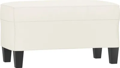 Produktbild von vidaXL Sitzbank Creme 70x35x41 cm Kunstleder