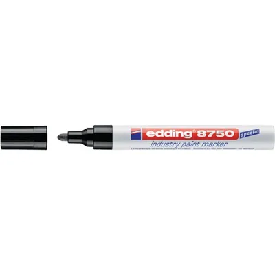 Produktbild von Industrie-Lackmarker 8750 schwarz Strich-B.2-4mm Rundspitze EDDING
