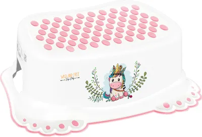 Zdjęcie produktu dla TEGA BABY Stołek z jednorożcem, biały/różowy