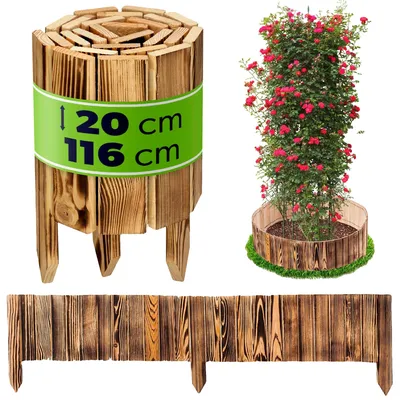 Obrázok produktu pre Plotový panel, odolné drevo, výška 20 cm, dĺžka 116 cm, odolný voči poveternostným vplyvom, jednoduchá montáž