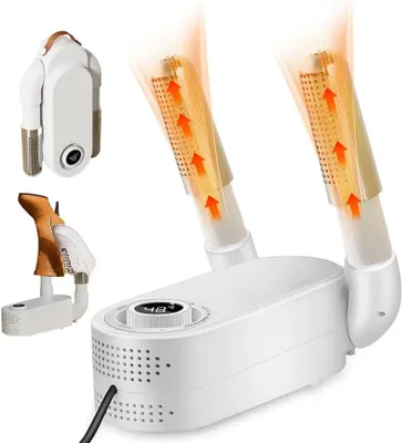 Productafbeelding van Elektrische schoenendroger - Opvouwbaar met timer - Schoenwarmer met antibacterieel UV-licht