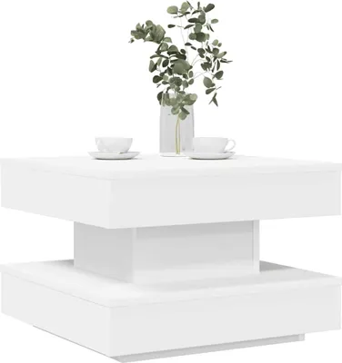 Produktbild von Möbel Couchtisch 360-Grad Drehbar Weiß 50x50x34,5 cm - Couchtische 858470