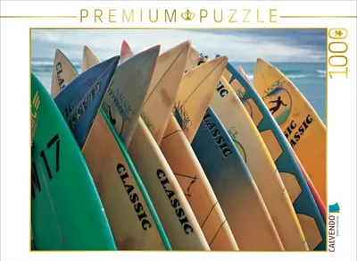 Produktbild von CALVENDO Puzzle Surfboards 1000 Teile Puzzle quer | 1000 Teile Lege-Größe 64x48cm Foto-Puzzle für glückliche Stunden