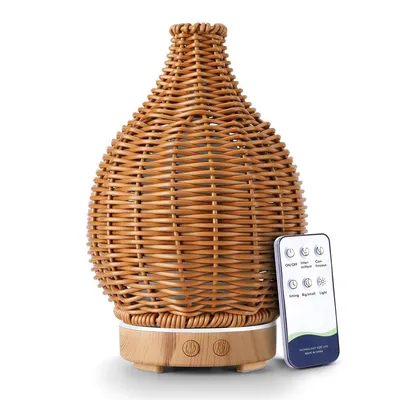 Produktbild von Diffusor für ätherische Öle mit Fernbedienung, 100 ml, 7-Farben-Wechsellichter, Ultraschall-Aromatherapie-Luftbefeuchter, geräuschlos
