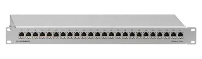 Zdjęcie produktu dla Rutenbeck PP-Cat.6A iso-24/1 - Panel krosowy - CAT 6a - STP - RJ-45 X 24 - Jasnoszary, RAL 7035 - 1U - 48,3 cm (19")