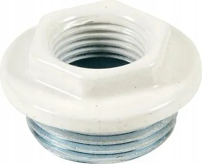 Image de Réduction du bouchon de radiateur, droite 1x1/2 blanc