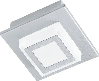 Produktbild von EGLO LED Deckenleuchte Masiano, 1 flammige Deckenlampe, Wohnzimmerlampe aus Aluminium und Kunststoff, Flurlampe, warmweiß