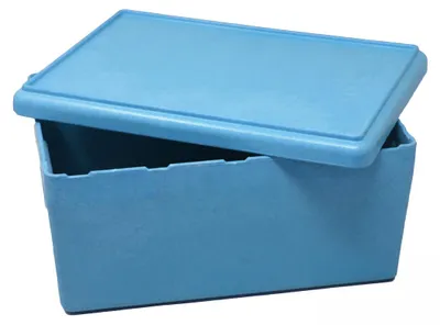 Obrázek produktu pro Dóza RE-Wood® s víkem 25 x 18 x 11,5 cm - 4 l, modrá, v krabici