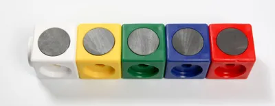 Produktbild von Dick-System, 10 Steckwürfel magnetisch blau 3,4 cm