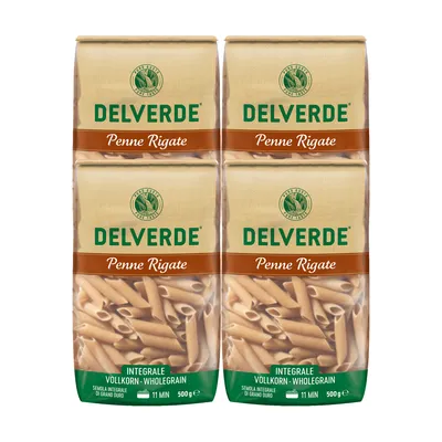 Immagine prodotto di Delverde Penne Rigate Integrale pasta integrale 500g confezione da 4 pz