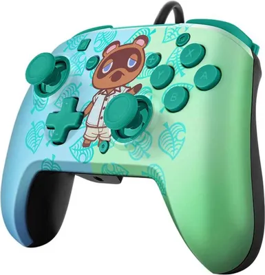 Produktbild von PDP Controller Faceoff Deluxe+Audio Animal Crossing für Nintendo Switch 500-134-EU-C5AC-1