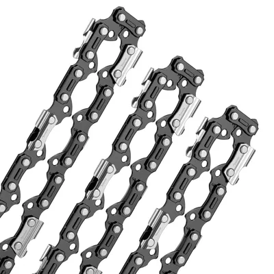 Immagine prodotto di 3 catene per motosega, passo 3/8, 55 maglie, spessore 1,3 mm, lunghezza 40 cm (16 pollici)