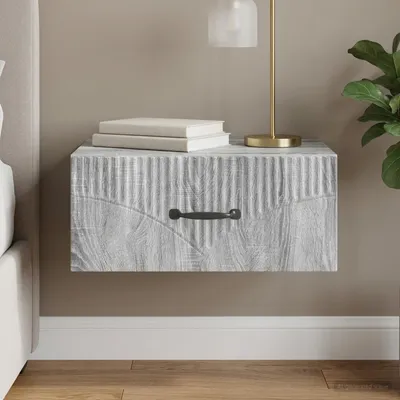 Immagine prodotto di Maison Exclusive - Comodino da parete Sonoma grigio 49 x 34,5 x 20 cm