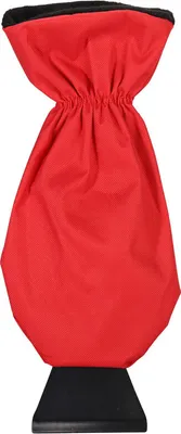 Image de (2pcs rouge) Gants de grattage de glace pour voiture, gant de déneigement imperméable, gants de grattage de neige chaudement rembourrés avec poignée confortable pour les vitres de pare-brise de voiture